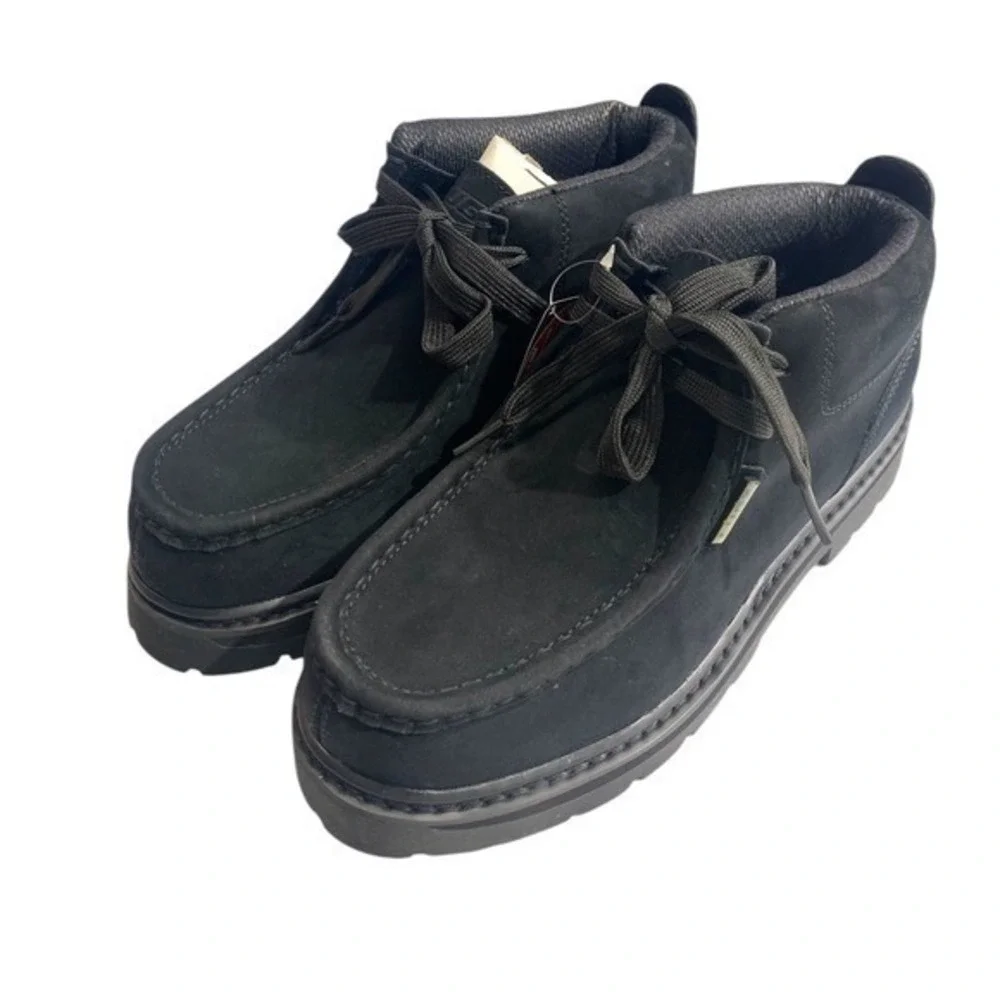 Lugz Black Suede Chukka Boots Mens Lug Sole Lace Up Ankle Boots SZ 7.5